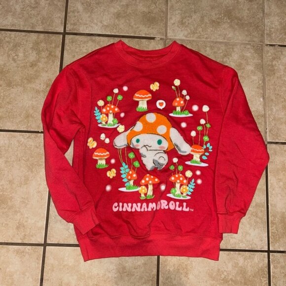Cinnamoroll Mushroom Sweatshirt size small - Picture 1 of 4